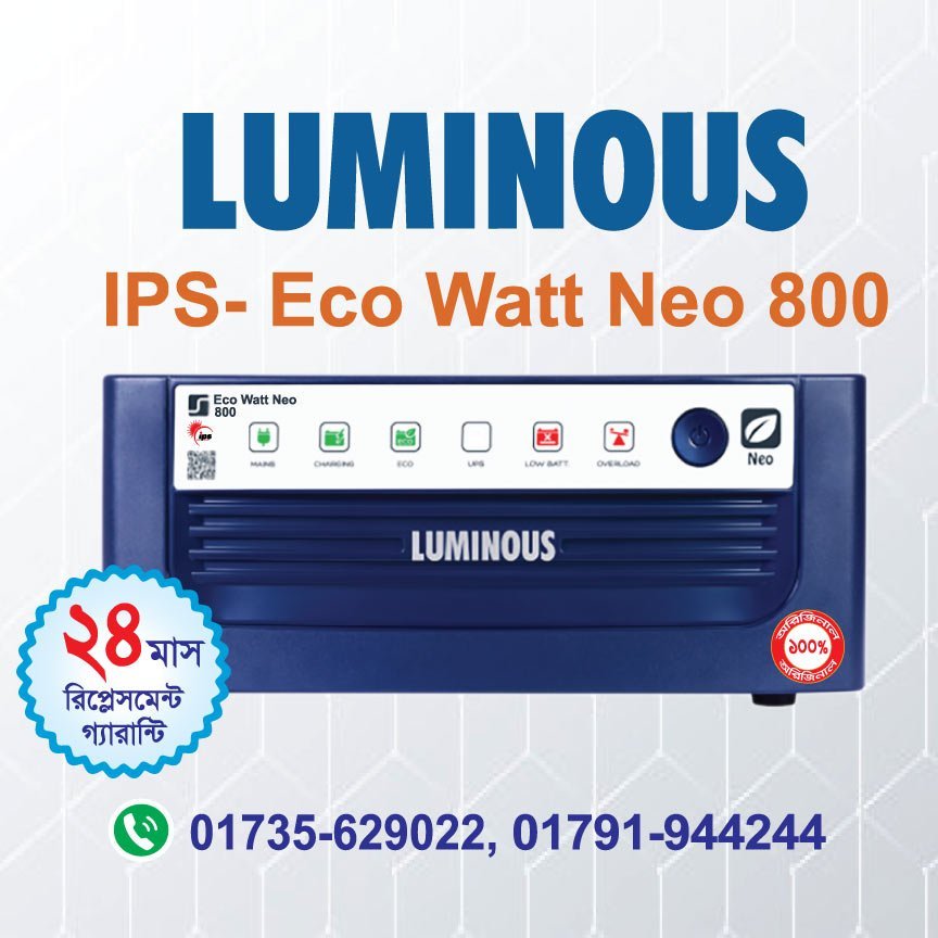 Luminous IPS- Eco Watt Neo 800
